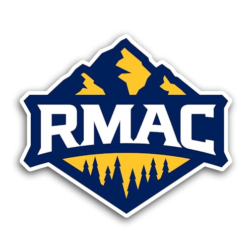 2 (Pieces) 3" and 5" R0cky Mountain Athletic Conference Sticker, Waterproof Vinyl Decals for Many Pu