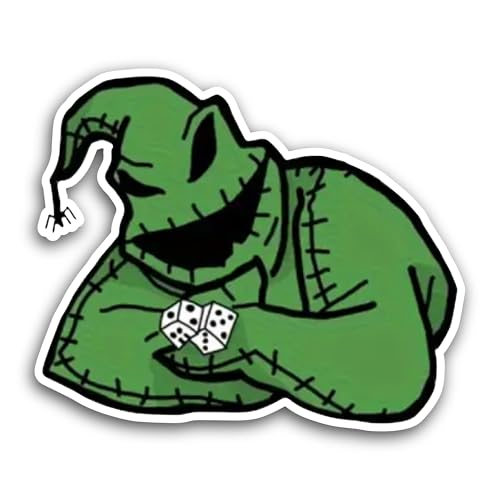 2 (Pieces) 3" and 5" B00gieman Character Sticker, Waterproof Vinyl Decals for Many Purpose Like Cars