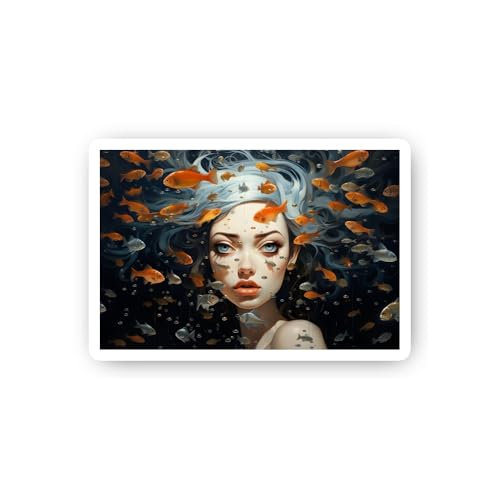 2 (Pieces) 3" and 5" Football Running Backer Sticker, Waterproof Vinyl Decals for Many Purpose Like 
