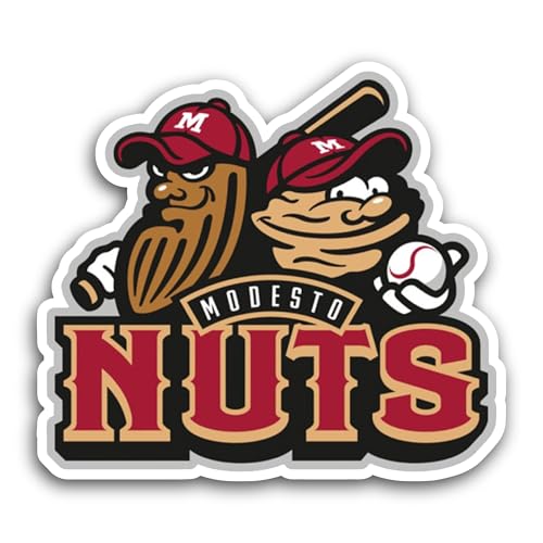 2 (Pieces) 3" and 5" M0desto Nuts Decal Sticker, Waterproof Vinyl Decals for Many Purpose Like Cars,