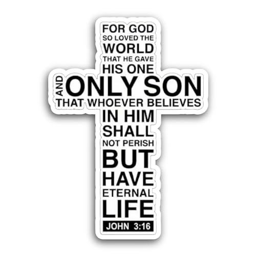 2 (Pieces) 3" and 5" for God Sticker, Waterproof Vinyl Decals for Many Purpose Like Cars, Trucks, La