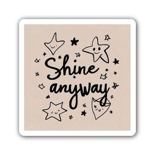 A flower had a big wonderful dream building a house a bit extreme message sticker- 5" Vinyl Sticker 