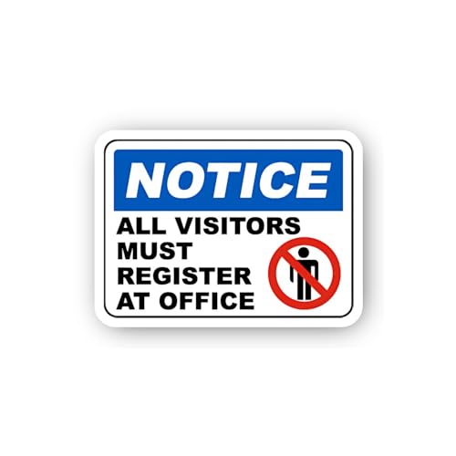 2 (Pieces) 3" and 5" Notice Do Not Block Door Sticker, Waterproof Vinyl Decals for Many Purpose Like