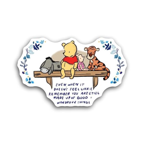 2 (Pieces) 3" and 5" Even When It Doesnt Feel Like It Text Sticker, Waterproof Vinyl Decals for Many