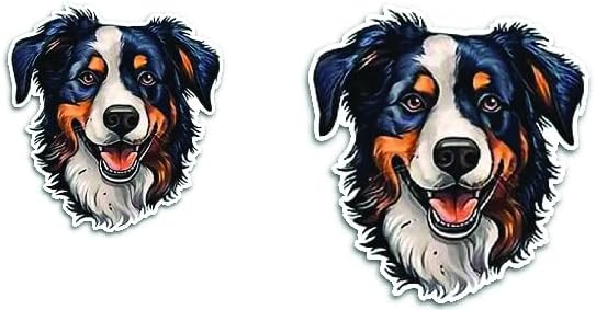 2 (Pieces) 3" and 5" Smiley Face with Skeleton Smiling Decal Sticker, Waterproof Vinyl Decals for Many Purpose Like Cars, Trucks, Laptops, Phones, Windows and More