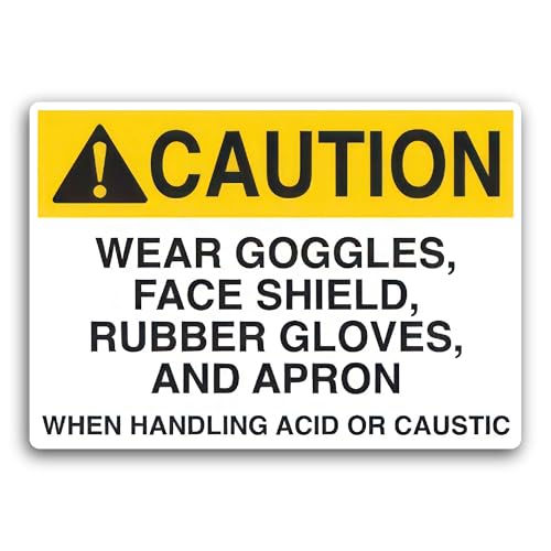 2 (Pieces) 3" and 5" Caution Slip, Trip, and Fall Hazard Sticker, Waterproof Vinyl Decals for Many P