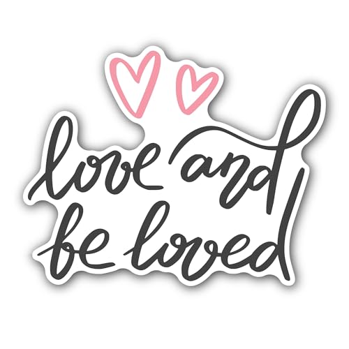 2 (Pieces) 3" and 5" Believe in Yourself & Colorful Rainbow Sticker, Waterproof Vinyl Decals for Man