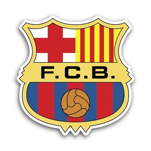 2 (Pieces) 3" and 5" FC Barcel0na Sticker, Waterproof Vinyl Decals for Many Purpose Like Cars, Truck