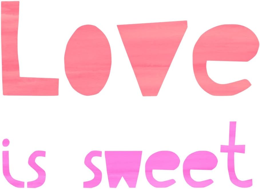 Inspirational Quote Love is Sweet Motivational Sticker Vinyl Decal Motivation Stickers- 5" Vinyl Sticker Waterproof
