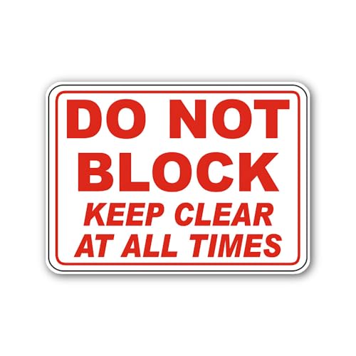 2 (Pieces) 3" and 5" Area Clearance Mandate Signage Sticker, Waterproof Vinyl Decals for Many Purpos