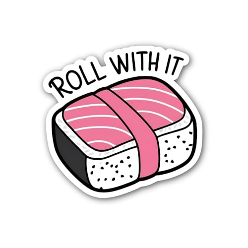 Motivational Text on Pink Background Sticker - 5" Vinyl Sticker Waterproof