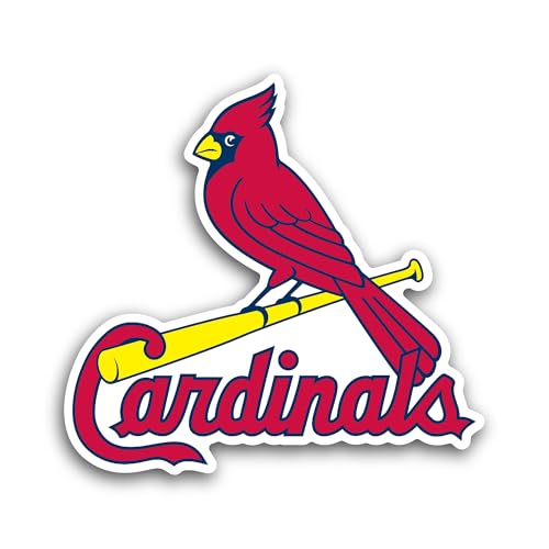 2 (Pieces) 3" and 5" C@rdinals Logo Sticker, Waterproof Vinyl Decals for Many Purpose Like Cars, Tru