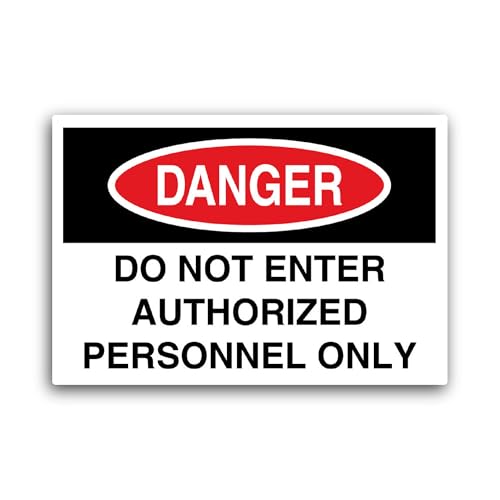 2 (Pieces) 3" and 5" D0 Not Enter Sticker, Waterproof Vinyl Decals for Many Purpose Like Cars, Truck