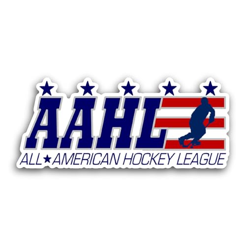 2 (Pieces) 3" and 5" AAHL H0ckey Sticker, Waterproof Vinyl Decals for Many Purpose Like Cars, Trucks