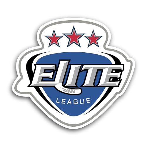 2 (Pieces) 3" and 5" Elite Ice H0ckey League Sticker, Waterproof Vinyl Decals for Many Purpose Like 