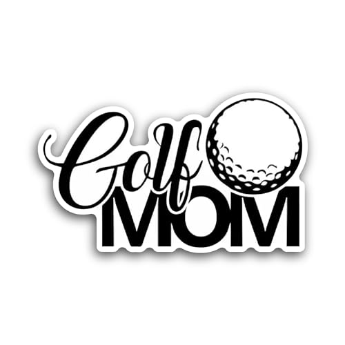 2 (Pieces) 3" and 5" Golf Mom Sticker, Waterproof Vinyl Decals for Many Purpose Like Cars, Trucks, L