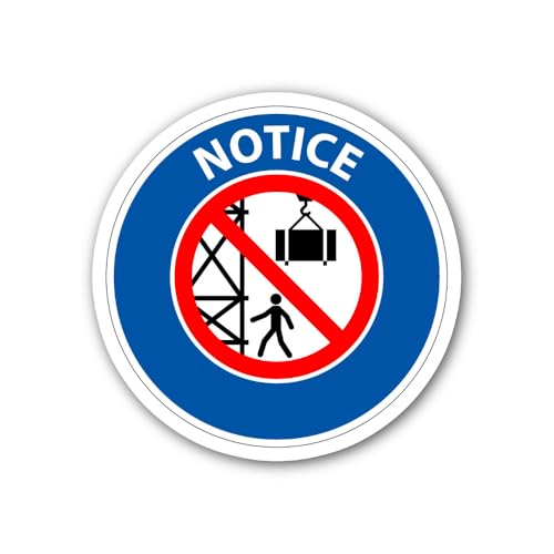 2 (Pieces) 3" and 5" Notice Sticker, Waterproof Vinyl Decals for Many Purpose Like Cars, Trucks, Lap