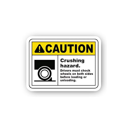 2 (Pieces) 3" and 5" Caution: Do Not Climb or Jump from Dock Sign Sticker, Waterproof Vinyl Decals f