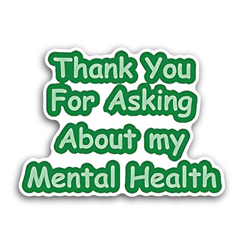 2 (Pieces) 3" and 5" Thankyou for Asking Sticker, Waterproof Vinyl Decals for Many Purpose Like Cars