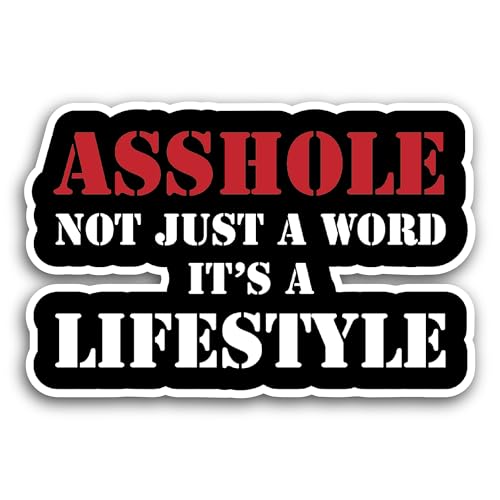 2 (Pieces) 3" and 5" It's A Life Style Sticker, Waterproof Vinyl Decals for Many Purpose Like Cars, 
