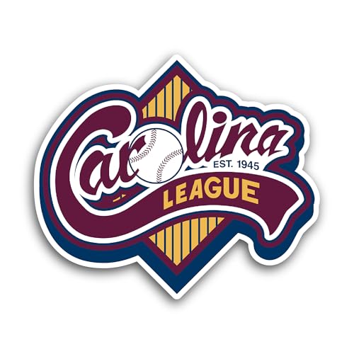 2 (Pieces) 3" and 5" Car0lina League Sticker, Waterproof Vinyl Decals for Many Purpose Like Cars, Tr