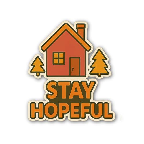 4-Piece 4 Sizes Sip Peacefully Vinyl Decal Set – Waterproof Indoor/Outdoor UV/Fade Resistant Sticker
