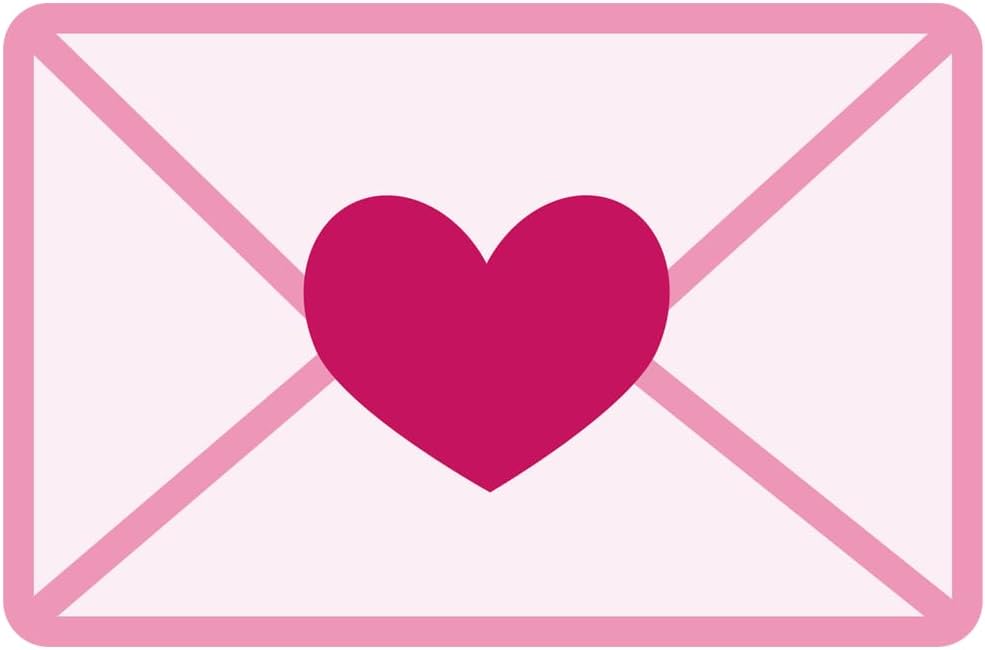 Inspirational Quote Heart Mail Motivational Sticker Vinyl Decal Motivation Stickers- 5" Vinyl Sticker Waterproof