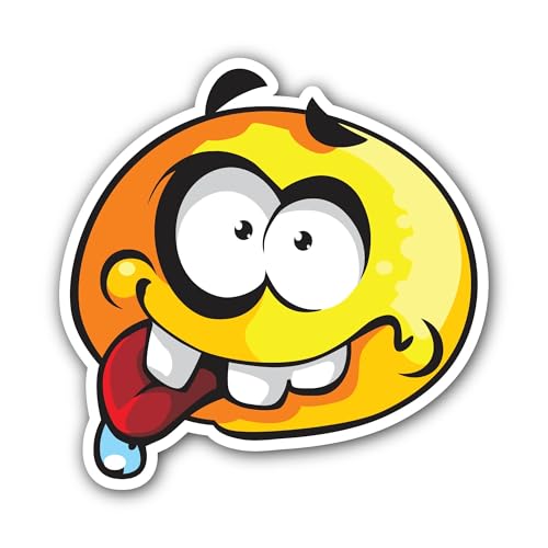 2 (Pieces) 3" and 5" Cute Ghost and The Phrase Sticker, Waterproof Vinyl Decals for Many Purpose Lik
