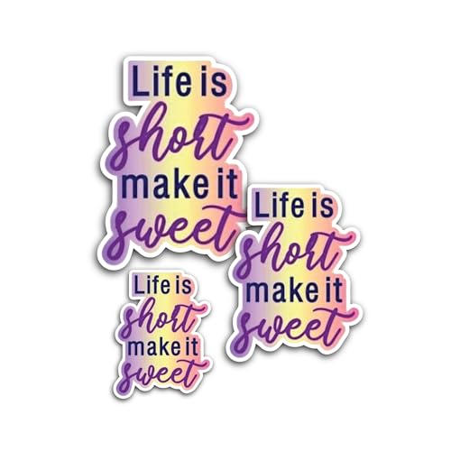 2 (Pieces) 3" and 5" Pink Geometric DK Logo Sticker, Waterproof Vinyl Decals for Many Purpose Like C