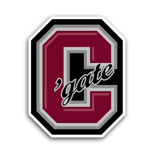 2 (Pieces) 3" and 5" C0lgate University Sticker, Waterproof Vinyl Decals for Many Purpose Like Cars,
