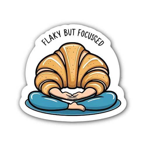 Stay in The Present Focus on Your Breathing Message Sticker - 5" Vinyl Sticker Waterproof