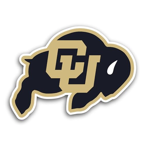 2 (Pieces) 3" and 5" University of C0lorado B0ulder Sticker, Waterproof Vinyl Decals for Many Purpos