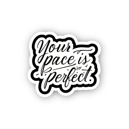 2 (Pieces) 3" and 5" One Day at at time & Sun Sticker, Waterproof Vinyl Decals for Many Purpose Like