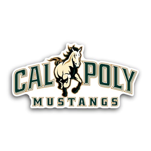 2 (Pieces) 3" and 5" C@l P0ly Mustangs Sticker, Waterproof Vinyl Decals for Many Purpose Like Cars, 