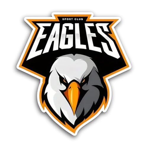 2 (Pieces) 3" and 5" Cartoon Eagle Sticker, Waterproof Vinyl Decals for Many Purpose Like Cars, Truc