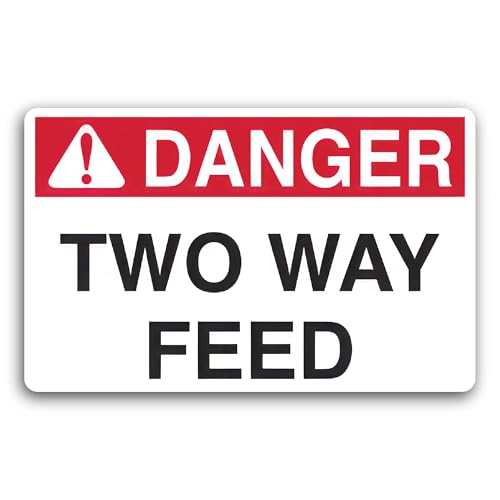 2 (Pieces) 3" and 5" Danger Sign Decal Sticker, Waterproof Vinyl Decals for Many Purpose Like Cars, 