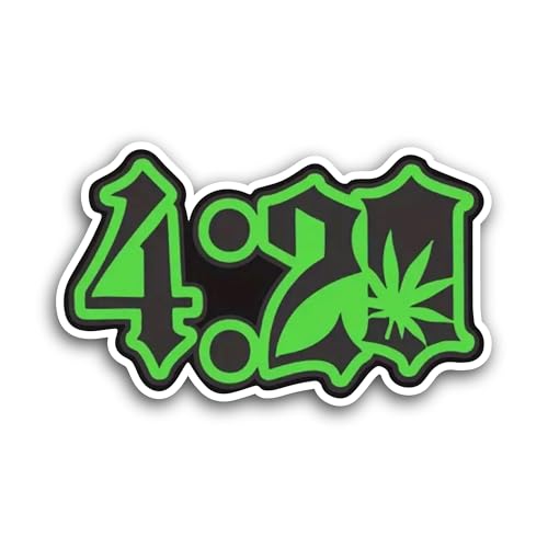 2 (Pieces) 3" and 5" 4:21 Sticker, Waterproof Vinyl Decals for Many Purpose Like Cars, Trucks, Lapto