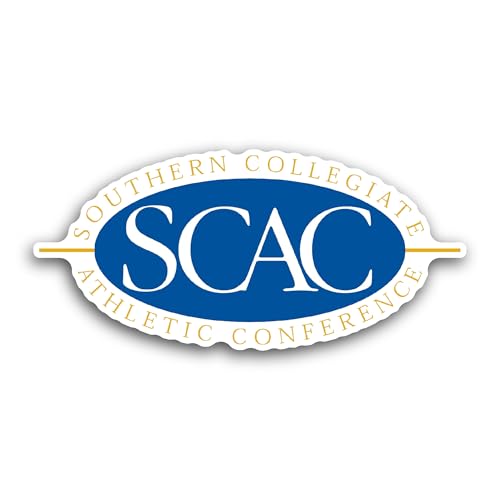 2 (Pieces) 3" and 5" Southern C0llegiate Athletic Conference Sticker, Waterproof Vinyl Decals for Ma