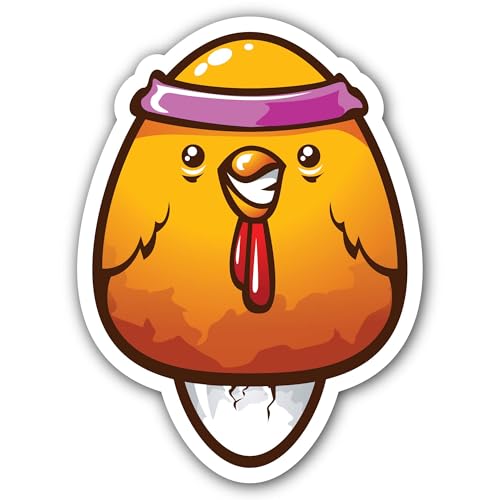 2 (Pieces) 3" and 5" Shocked Pumpkin Sticker, Waterproof Vinyl Decals for Many Purpose Like Cars, Tr