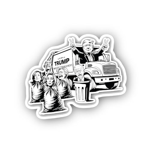 2 (Pieces) 3" and 5" Four Faces and Text Sticker, Waterproof Vinyl Decals for Many Purpose Like Cars