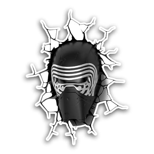 2 (Pieces) 3" and 5" Black Mask Sticker, Waterproof Vinyl Decals for Many Purpose Like Cars, Trucks,