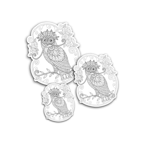 2 (Pieces) 3" and 5" Angry Fac3 Sticker, Waterproof Vinyl Decals for Many Purpose Like Cars, Trucks,