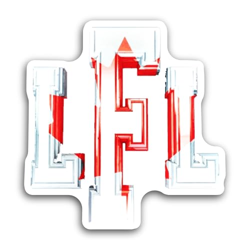 2 (Pieces) 3" and 5" Lingerie F00tball League Sticker, Waterproof Vinyl Decals for Many Purpose Like