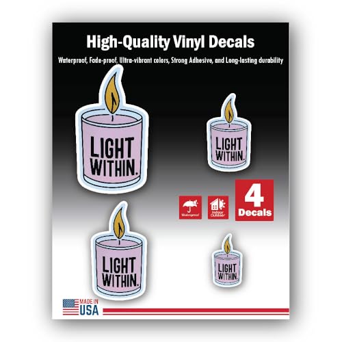 2 (Pieces) 3" and 5" Stickers n Decals Party Hats with Flag - Motivational Sticker Vinyl Decal Stick