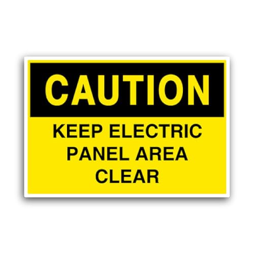 2 (Pieces) 3" and 5" Keep Electrical Panel Clear Sticker, Waterproof Vinyl Decals for Many Purpose L
