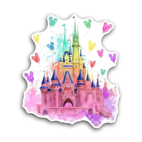 2 (Pieces) 3" and 5" Colorful Kingdom Sticker, Waterproof Vinyl Decals for Many Purpose Like Cars, T
