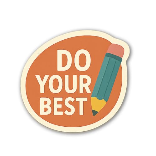 The Word Enjoy Composed of Wooden Letters on a Wooden Background Sticker 5" Vinyl Sticker Waterproof