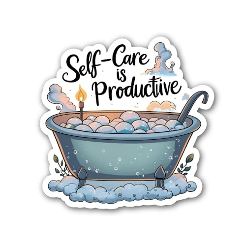 2 (Pieces) 3" and 5" Flaky BUT FOCUSSED Sticker, Waterproof Vinyl Decals for Many Purpose Like Cars,