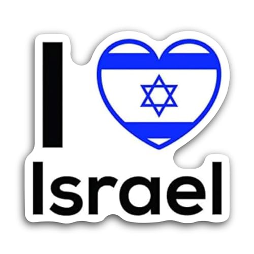 2 (Pieces) 3" and 5" Israel Sticker, Waterproof Vinyl Decals for Many Purpose Like Cars, Trucks, Lap