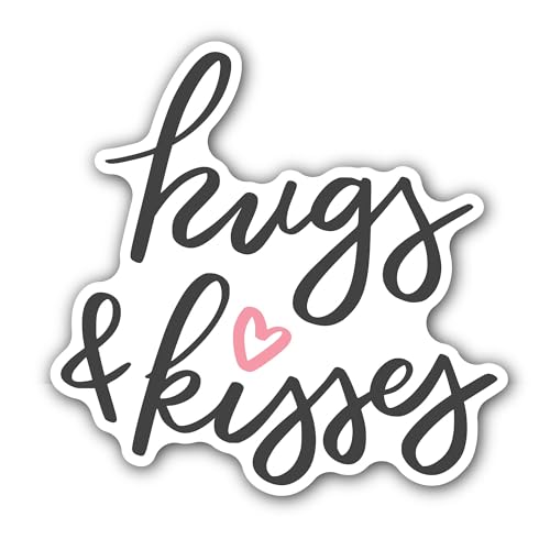 2 (Pieces) 3" and 5" Send Love Letter Sticker, Waterproof Vinyl Decals for Many Purpose Like Cars, T